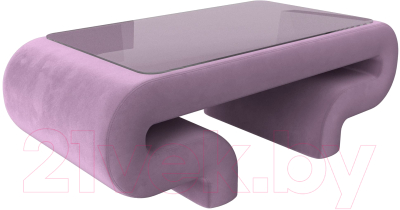 Журнальный столик Лига Диванов Волна (микровельвет сиреневый)