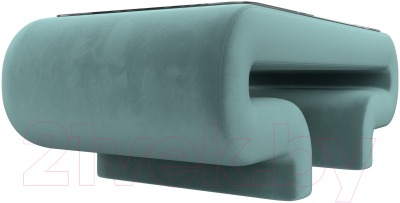 Журнальный столик Лига Диванов Волна (велюр бирюзовый)