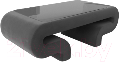 Журнальный столик Лига Диванов Волна (велюр серый)