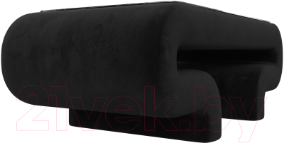 Журнальный столик Лига Диванов Волна (велюр черный)