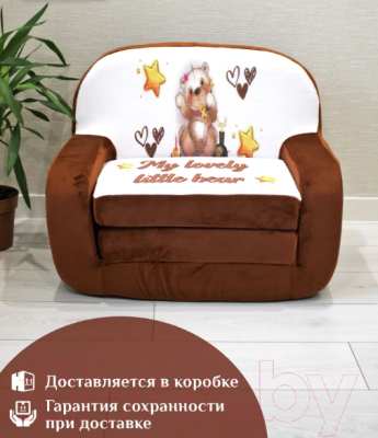 Кресло детское SunRain Классик Мишки (шоколадный)