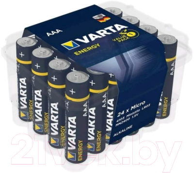 Комплект батареек Varta Energy LR03 AAA Alkaline / 4103 229 224