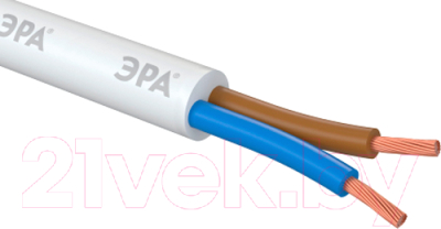 Провод силовой ЭРА ПВС 2х0.75мм2 / Б0058806 - фото