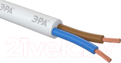 Провод силовой ЭРА ПВС 2х0.75мм2 / Б0058805 - фото