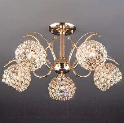 Люстра Евросвет Mirage 7777/5 (золото) - фото