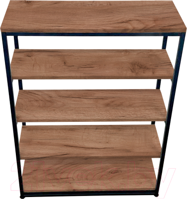 Стеллаж Millwood Лофт CH-5 110x30x110 (дуб табачный Craft/металл черный)