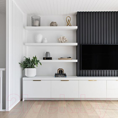 Полка Millwood Скрытого монтажа 40x24 (дуб белый Craft)