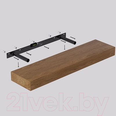 Полка Millwood Скрытого монтажа 40x24 (дуб табачный Craft)