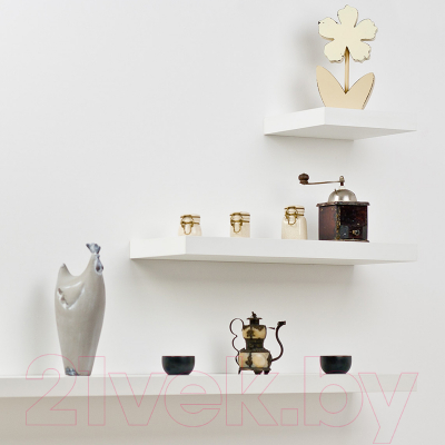 Полка Millwood Скрытого монтажа 40x24 (белый)