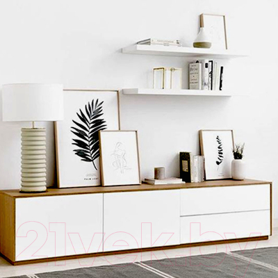 Полка Millwood Скрытого монтажа 40x24 (белый)