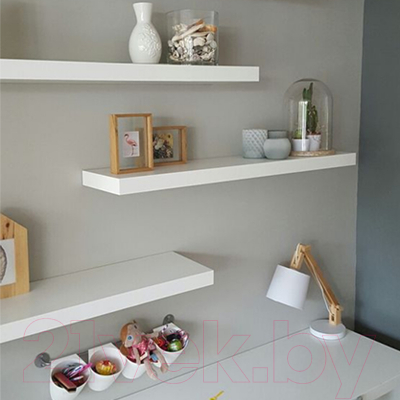 Полка Millwood Скрытого монтажа 100x24 (белый)