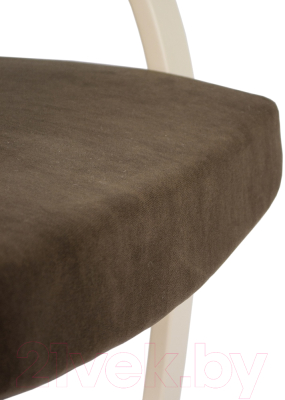 Кресло мягкое Мебелик Денди шпон (ультра шоколад/дуб шампань)