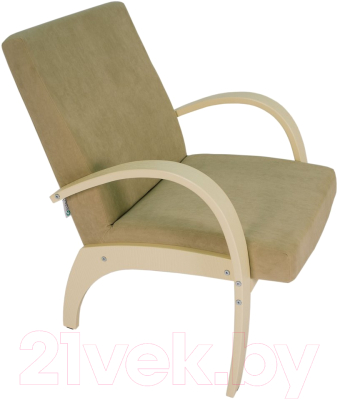Кресло мягкое Мебелик Денди шпон