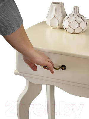 Консольный столик Мебелик Берже 21 (слоновая кость)