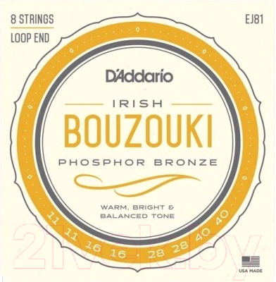 Струны для бузуки D'Addario EJ81 - фото
