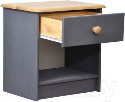 Прикроватная тумба Dipriz Д.1411.2 (серый воск/антик)