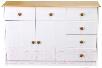 Тумба Dipriz Ром 2 дверки 6 ящиков Д.1348.1
