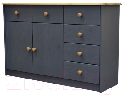 Тумба Dipriz Ром 2 дверки 6 ящиков Д.1348.3 - фото