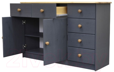 Тумба Dipriz Ром 2 дверки 6 ящиков Д.1348.3