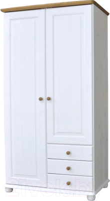Шкаф Dipriz 6001 Д.70002.1 (белый воск/антик) - фото
