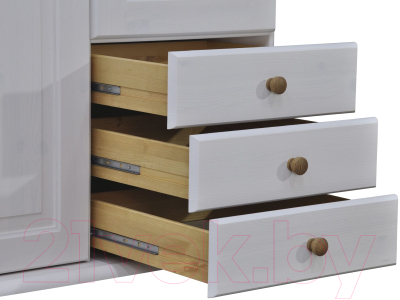 Шкаф Dipriz 6001 Д.70002.1 (белый воск/антик)