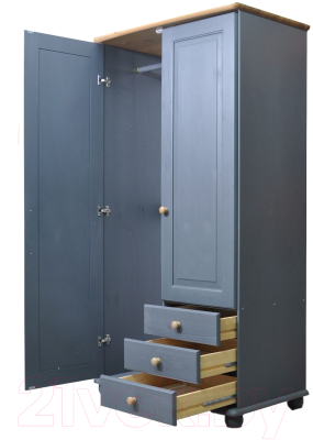 Шкаф Dipriz 6001 Д.70002.3 (серый воск/антик)