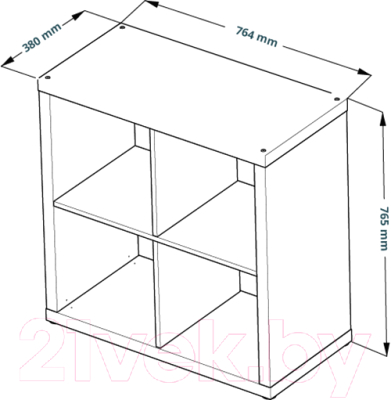 Полка Mio Tesoro Фора 4 (белый)