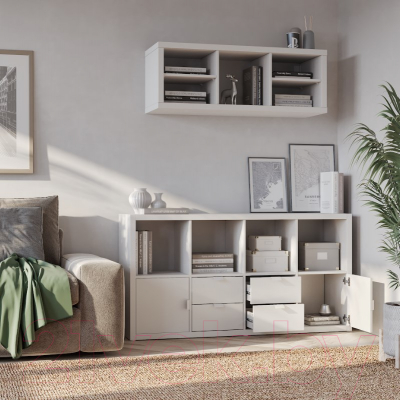 Стеллаж Mio Tesoro Фора 8 (белый)