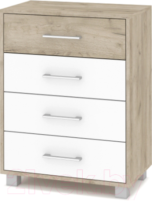 Комод Modern Сидней (серый дуб/белый) - фото