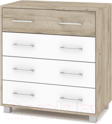 Комод Modern Пекин (серый дуб/белый) - фото