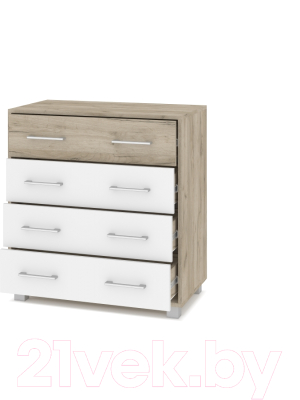 Комод Modern Пекин (серый дуб/белый)