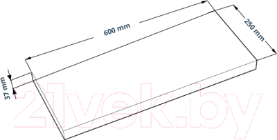 Полка Mio Tesoro Фора 1.6 (белый)