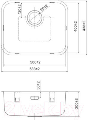 Мойка кухонная IDDIS Mate MAT53S0i77