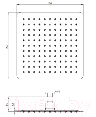 Душевая система со смесителем Deante NAC 01HT