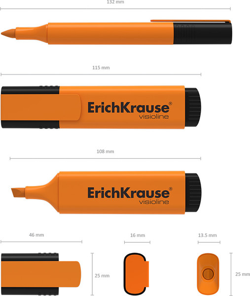 Текстовыделитель Erich Krause Visioline V-21 / 56913