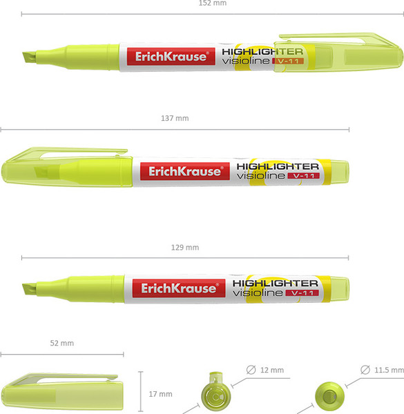Набор маркеров Erich Krause Visioline V-11 / 56905