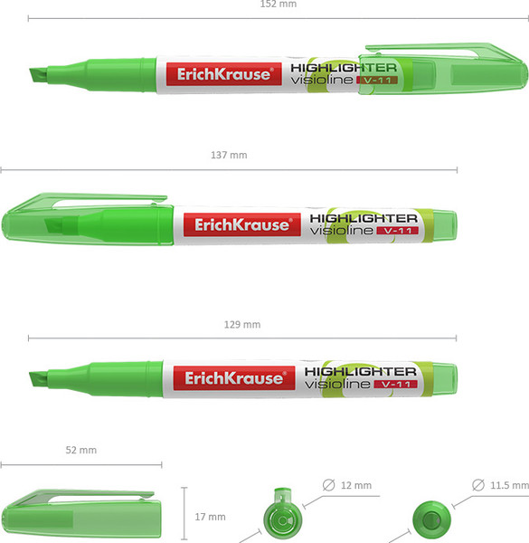 Набор маркеров Erich Krause Visioline V-11 / 56906