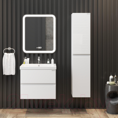 Шкаф-пенал для ванной Onika Эвада 30 / 403079 (белый)