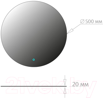 Зеркало Onika Сола 50 (205025)