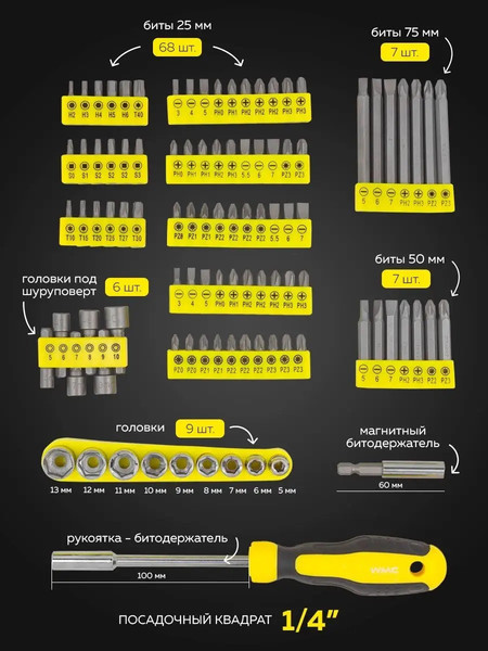 Универсальный набор инструментов WMC Tools WMC-20201
