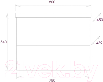 Тумба под умывальник Onika Эвада 80 (108058)