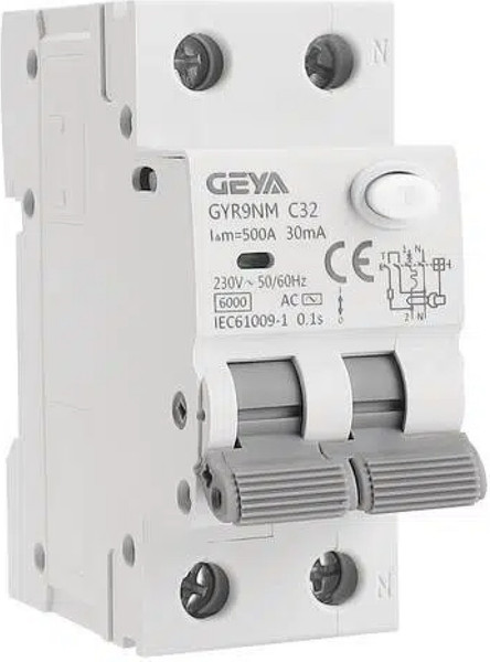 Дифференциальный автомат Geya GYR9NM-C13-30mA - фото