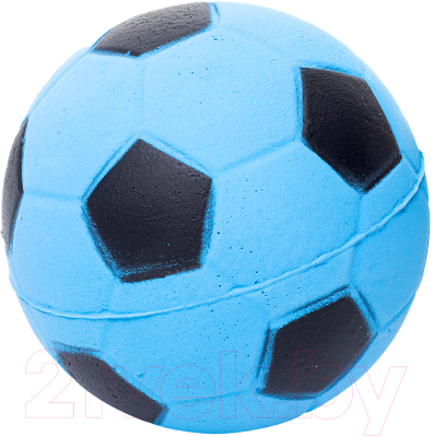 Игрушка для собак Duvo Plus Мяч футбольный / 10160/black-blue - фото