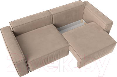Диван Лига Диванов Прага Классик (велюр бежевый)