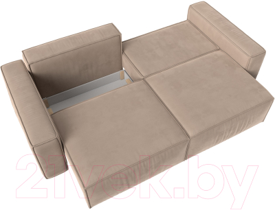Диван Лига Диванов Прага Классик (велюр бежевый)