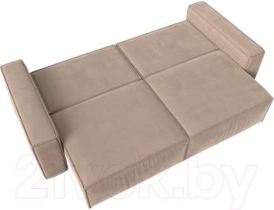 Диван Лига Диванов Прага Классик (велюр бежевый)