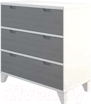Комод Боринское Мебель Соня (белый/серый)