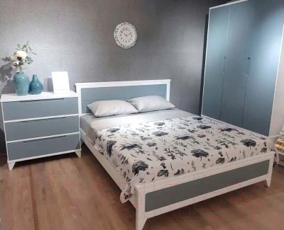 Комод Боринское Мебель Соня (белый/серый)