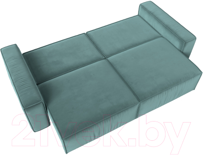Диван Лига Диванов Прага Классик (велюр бирюзовый)