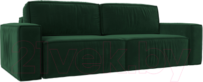 Диван Лига Диванов Прага Классик (велюр зеленый) - фото